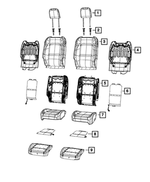 68281998AE - Interior Trim: Front Seat Back Foam, Right for Mopar Image