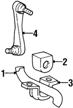 F5OY5A772B - Suspension: Stabilizer Bar for Lincoln: Continental Image