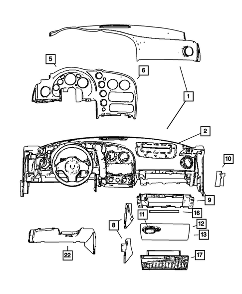 Instrument Panel for 2004 Dodge Viper #0