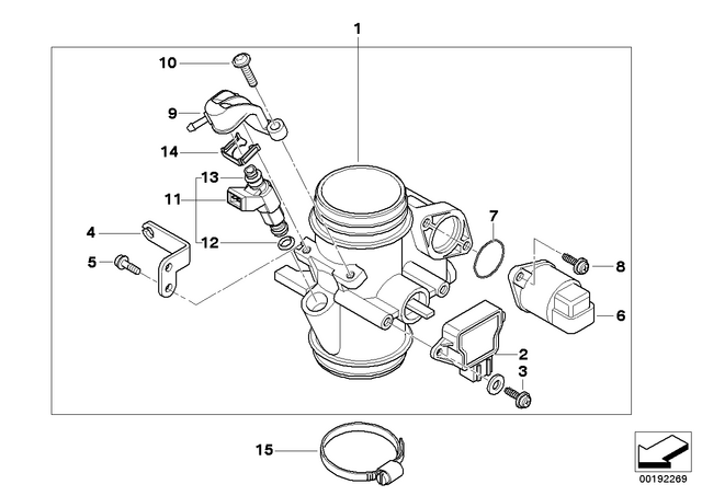 13547686369 - : Bracket For Accelerator Bowden Cable for BMW-Motorrad Image