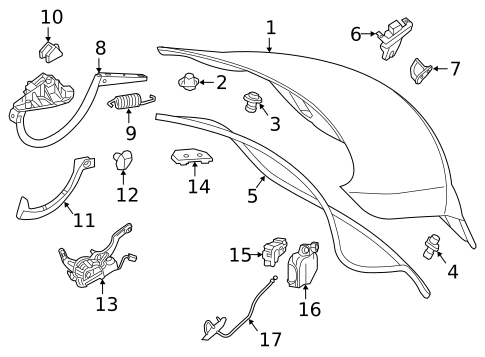 Trunk for 2018 Mercedes-Benz E63 AMG S #4