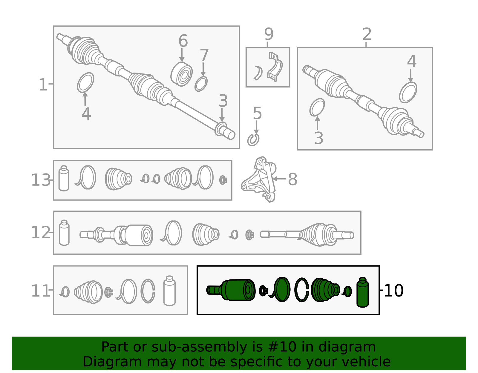 FT03-22-520A - Inner Cv Joint 2019-2025 Mazda 3 | Mazda-Parts