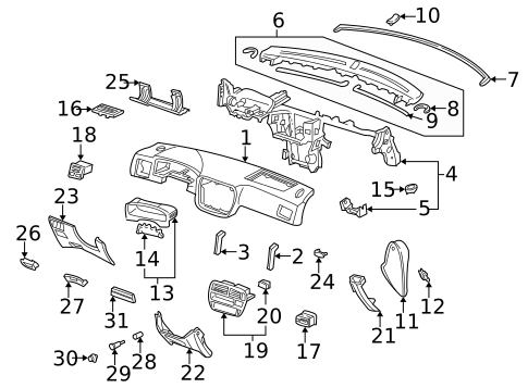 Instrument Panel for 1998 Honda Civic #0