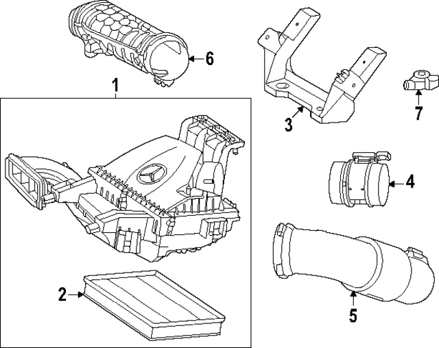 9075284900 - : Air Cleaner Bracket for Mercedes-Benz: Sprinter 2500, Sprinter 3500, Sprinter 3500XD, Sprinter 4500 Image