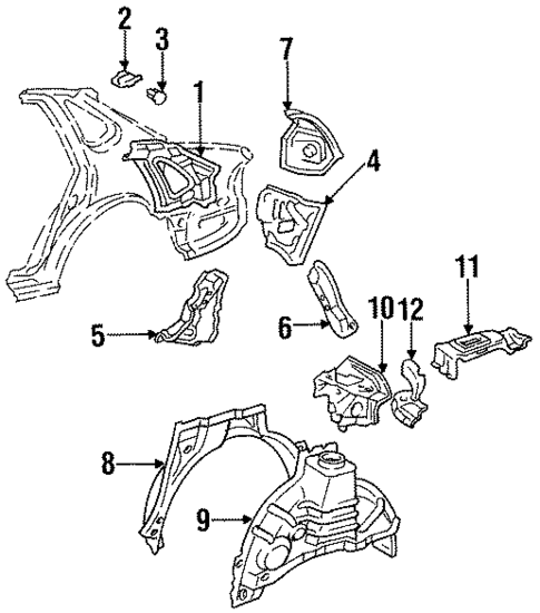 Inner Structure for 1995 Toyota Avalon #0