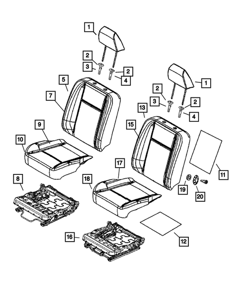 Front Seats and Attaching Parts for 2007 Dodge Ram 1500 #8