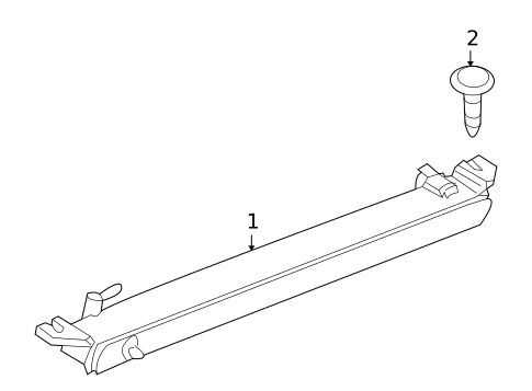 High Mounted Stop Lamp for 2008 Porsche Cayenne #0