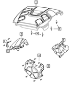 6104708AA - 3.0L Turbo Diesel; Engine: Hex Nut, Mounting for Mopar Image