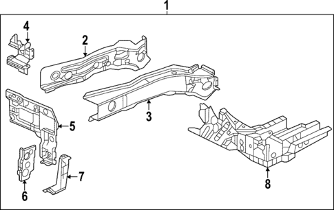 Structural Components & Rails for 2023 Honda HR-V #1