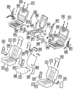 1FS051J3AA - Interior Trim: Rear Seat Back for Mopar Image
