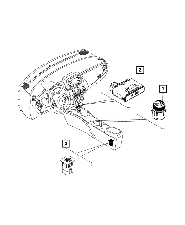 6CA23LXFAA - Electrical: Traction Control Switch for Mopar Image