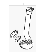 95524189 - Cooling System: Inlet Tube for Saab: 9-5 Image