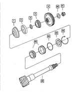 4713444 - Automatic Transaxle 4 Speed: Output And Transfer Shaft Gear Package for Mopar Image