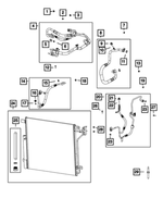 68381205AD - Air Conditioners and Heaters: A/c Suction And Liquid Line for Jeep: Grand Cherokee, Grand Cherokee L Image
