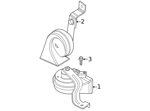 Horn for 2019 Kia Niro EV #0