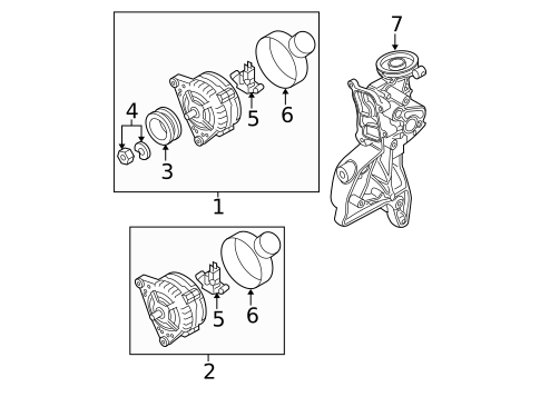 Alternator/Generator & Related Components for 2010 Volkswagen Jetta #0