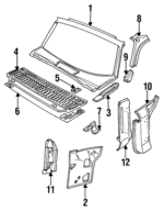 BHC1425 - Body: Windshield Pillar for Jaguar Image