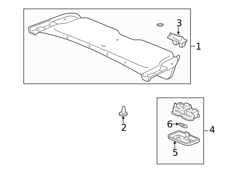 Interior Trim - Trunk for 2004 Acura RL #0