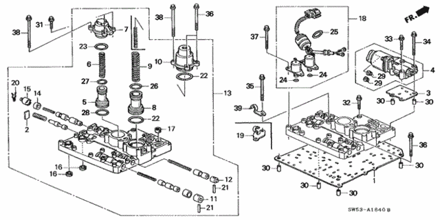 AT Secondary Body (V6) for 1998 Acura TL #0