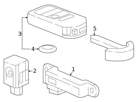 Keyless Entry Components for 2023 Honda HR-V #0