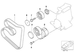 11281437369 - Engine: Ribbed V-Belt for BMW Image