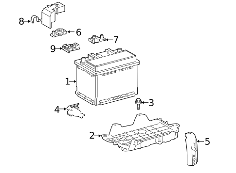 Battery for 2022 Toyota Avalon #0