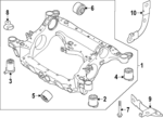 32346761 - : 2024 Volvo - Suspension Cross-Member Stop for Volvo: C40 Recharge, EC40, XC40 Recharge Image