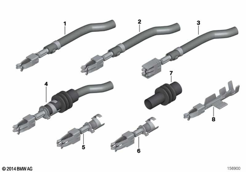 Single Components Wiring Harness Repair for 2014 BMW 535dX #6