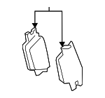 446648170 - Brakes: Brake Pads for Lexus Image