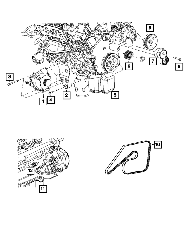 6507394AA - Electrical: Alternator Screw for Mopar Image