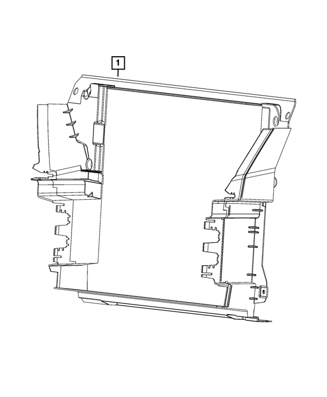 68571957AA - High Voltage Powertrain Systems: Radiator Shield for Mopar Image