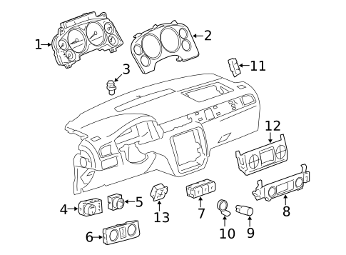 Switches, Solenoids & Actuators for 2008 Chevrolet Suburban 1500 #0