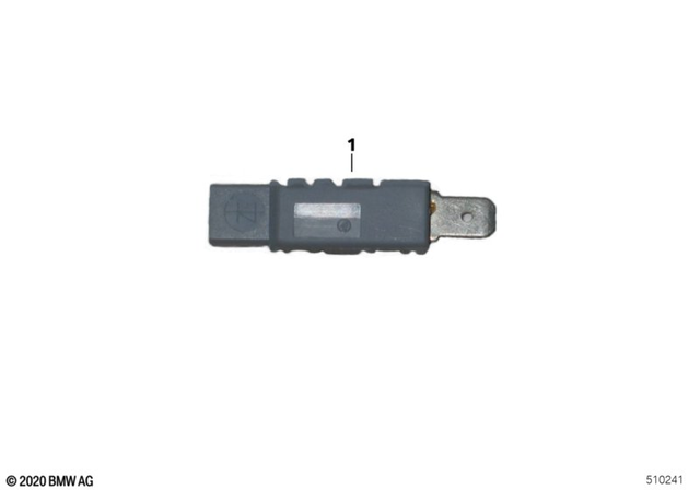 61127660287 - General Electrical System: Diode, Gray - Byv27-200 for BMW-Motorrad Image