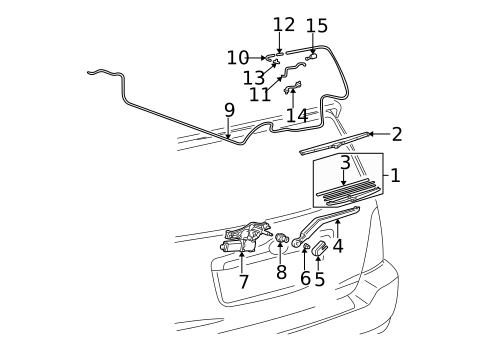 Wipers for 2001 Toyota Highlander #1