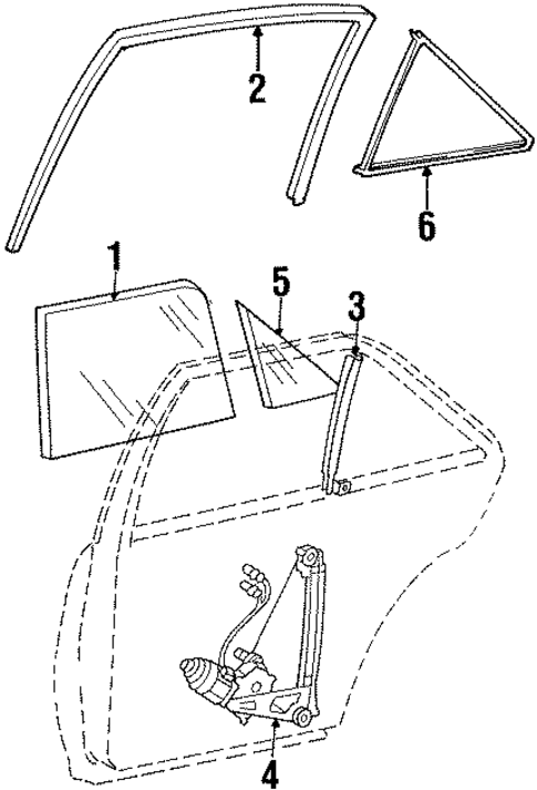Rear Door for 1995 Mercedes-Benz E300 #0