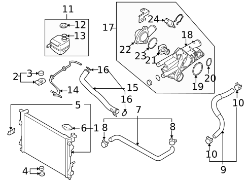 Radiators, Coolers & Related Components for 2012 Hyundai Tucson #0