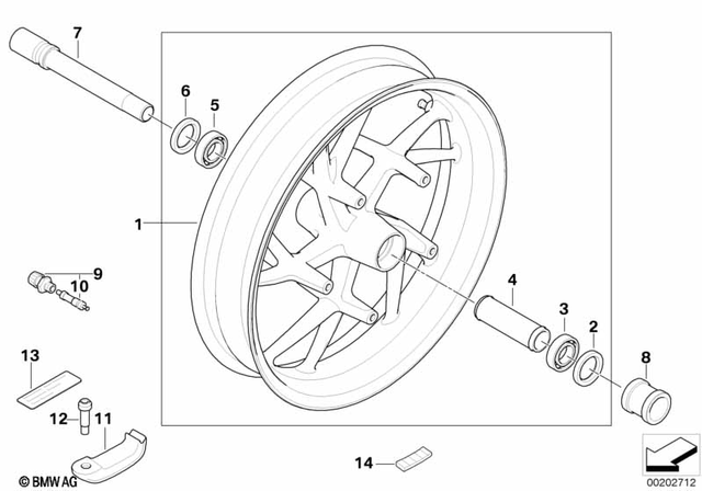 36318529110 - : Front Wheel for BMW-Motorrad Image