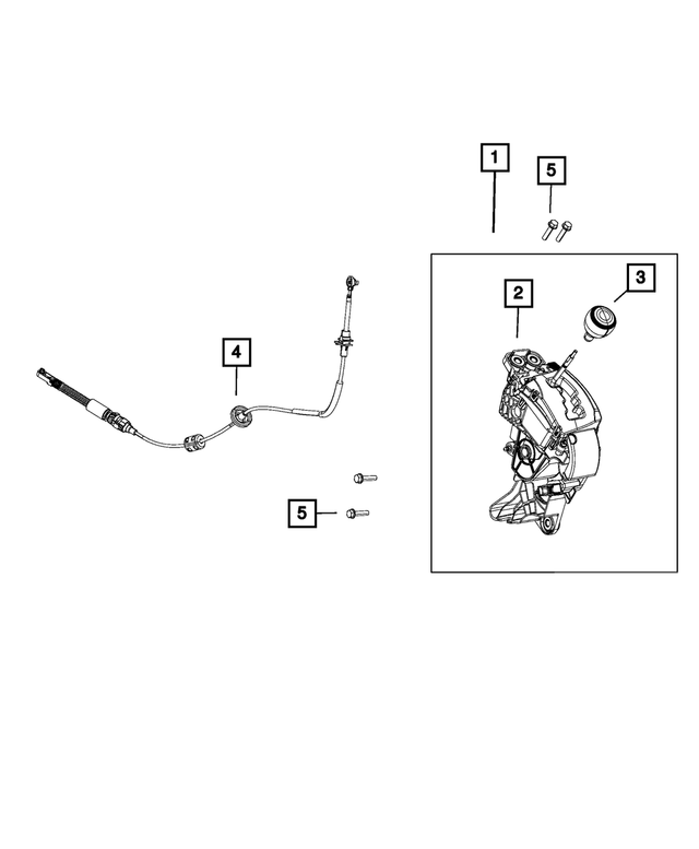 1UY771L9AE - 62TE; 6-Speed; Automatic Transaxle: Transmission Shifter for Mopar Image