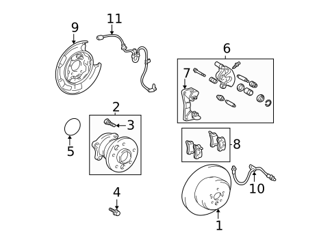 Rear Brakes for 2001 Lexus RX300 #1