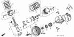 13010P5A000 - Engine: PISTON SET A (STD) for Acura Image