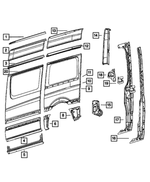 68009170AB - : Body Side Rear Panel for Mopar Image