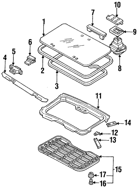Sunroof for 1990 Isuzu Amigo #0