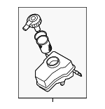 34326764117 - Body: Reservoir Assembly for BMW: 1 Series M, 128i, 135i, 135is, 325i, 325xi, 328i, 328i xDrive, 328xi, 330i, 330xi, 335d, 335i, 335i xDrive, 335is, 335xi, M3, X1 Image