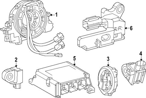 Air Bag Components for 2023 Lexus RX500h #1