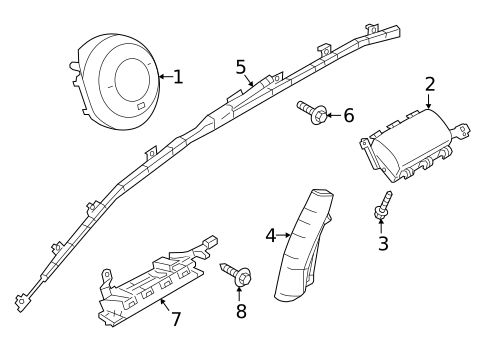 Air Bag Components for 2019 Mazda 3 #2