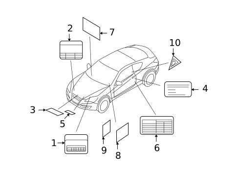 Labels for 2010 Hyundai Genesis Coupe #0