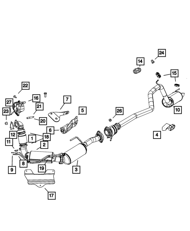 5175408AA - : Exhaust Pipe Nut for Mopar Image