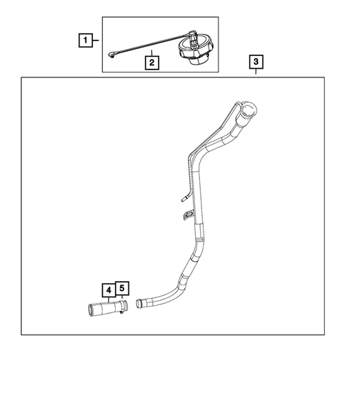 Fuel Tank Filler Tube for 2019 Dodge Challenger #0