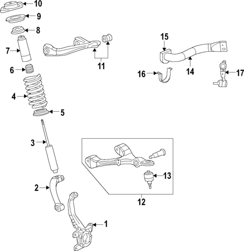 Suspension Components for 2006 Saab 9-7x #1