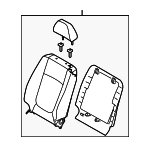 884062F022472 - Body: Seat Back Assembly for Kia: Spectra, Spectra5 Image